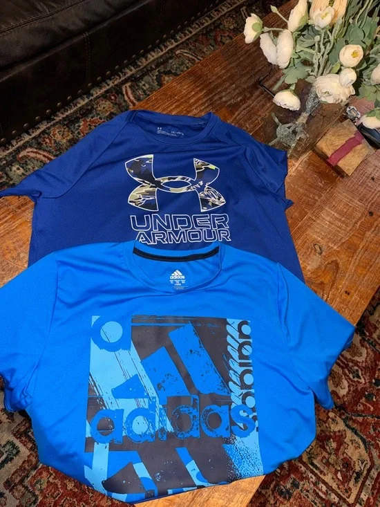 Under Armour Royal Blue Short-Sleeve Logo Tee - Picture 1 of 3